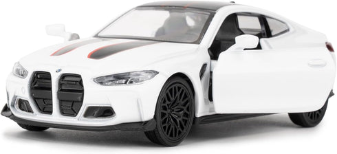1/36 BMW M4 CSL Model Car, Alloy Toy with Pullback Function, Collectible Gift for Boys and Girls