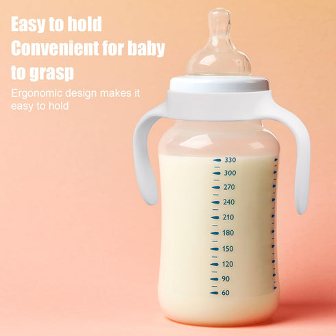 BOXOB 4pcs Baby Bottle Handles for Mam, Ergonomic Bottle Holders Easy Grip Non Slip Ideal for Supporting Babies