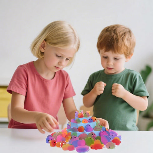 12 Pack (12) Random Delivery Gradient Color Series Mochi Squishy,Kids Birthday Gift,Party Favors,Classroom prizes,Goody
