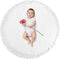 ABREEZE Baby Cotton Play Mat Soft Crawling Mat White Detachable Washable Game