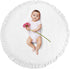 ABREEZE Baby Cotton Play Mat Soft Crawling Mat White Detachable Washable Game