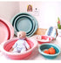 3-Pack Set, 3 Set Collapsible Wash Basin Baby Kids Wash Basin Dish Tub for Travel Home, Different Sizes Space Saving