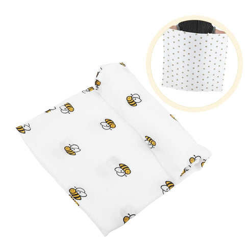 Muslin Swaddle Blanket, Soft Lightweight Cotton Wrap for Newborns, Breathable Boy Girl Gauze Blanket for Swaddling