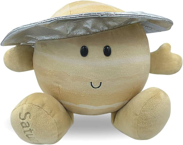 Celestial Buddies Saturn Buddy | 10" Soft Stuffed Plush, Embroidered Features, Fun