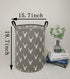 KUNRO Large Sized Storage Basket, Waterproof Coating Organizer Bin Laundry Hamper for Nursery Clothes (Grey deer)