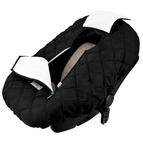 Cozy Bebamour Car Seat Cover for Babies Winter - Baby Car Seat Covers Universal Cold Weather Shield,Warm and Carseat
