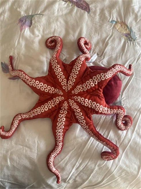 Cute Octopus Plush Toy - Super Lovely Red Soft Real Life Giant Realistic Stuffed Animal Toys, 18 inch