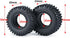 4PCS 1.0" Crawler Tires Rubber Wheel Tires Set for 1/24 Axial SCX24 RC Crawler Car (50mm)