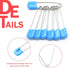 Hocansen 50 54mm/2.2in PCS Safety Pin Baby Diaper Pins for Cloth Plastic Head Baby Pins for Diapers Stainless Steel