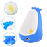 DEEZOMO Whale Potty Training Urinal for Boys with Funny Aiming Target , Toddler Boy Toilet Pee Trainer - Blue