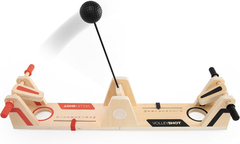 Fat Brain Toys VolleyShot - Wooden 2-Player Tabletop Skill Game for Kids