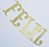 Feliz Cumpleaños Gold Glitter Banner - Happy Birthday Fiesta Theme Party Decorations