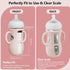 2 Pack 8 oz, Silicone Sleeves with Easy-Grip Handle for Avent Natural Glass Bottles, Anti Breakage Baby Bottle Holder
