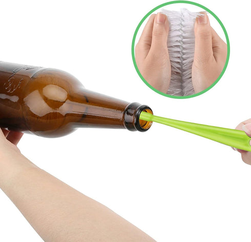 KELINFONG 5 Pack 16" Bottle Brushes, Long Handle Bottle Cleaning Brush,Straw Brush,Flexible Bottle Cleaner for Washing