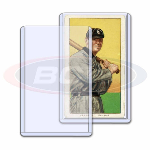 BCW Tobacco Card Topload Holder, Pack of 25 | Mini Card Protector for Topps T205, T206, Allen & Ginter