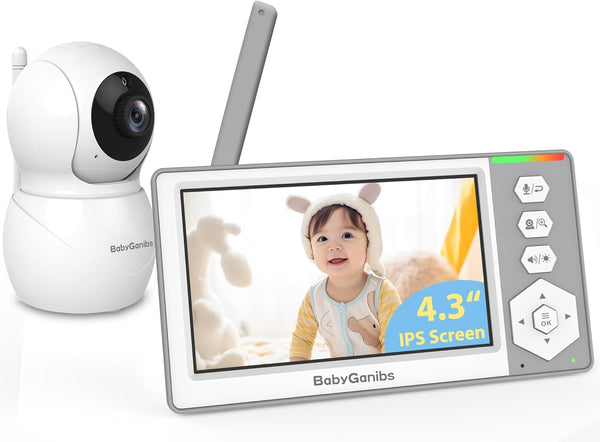 Baby Ganibs Baby Monitor with Camera and Audio, 4.3'' Video Baby Monitor with 1000ft