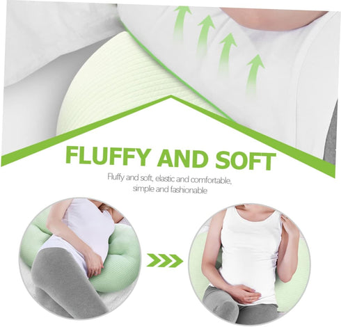IMIKEYA U-Shaped Pillow Body Side Sleeping Maternity Pillows Stomach Pregnant Pillows Pregnancy Pillows Haves Women