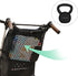 Stroller Caddy Organizer with Extra Large Storage Space, Universal Fit Cargo Net Mesh Hanging Bag for Diapers