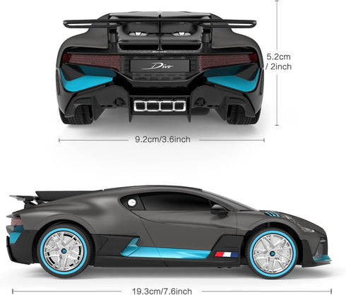 RASTAR Bugatti Divo 1:24 RC Car, Remote Control Bugatti Toy Model for Boys, Kids, Adults, Gifts for Dad