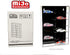 MJ08012BK Showcase Wall Mount for 1:64 Cars, Holds 12 Cars, Dimensions 8.11" x 2.25" x 12"