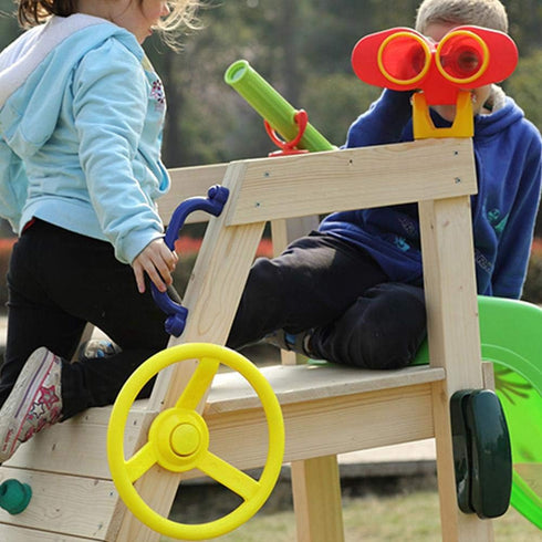 Alomejor Plastic Steering Wheel Toy for Kids Playground, Small Steering Wheel for Climbing Frames