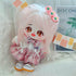 niannyyhouse 20cm Plush Doll Clothes Set, Hairpin, Shirt, Skirt, JK Uniform, 8in Soft Stuffed Toy Accessories (Pink)