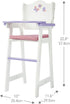 Olivia's Little World - Little Princess Baby Doll High Chair