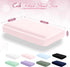 2 Pack, 28 52 8 Inch Entisn Satin Crib Sheets x x Soft Fitted Crib Mattress Sheets for Baby Girls, Baby Pink and Light