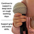 The Singing Mom Microphone-Shaped Silicone Baby Teether - BPA Free, with Rattle, Musical/Singing Toy, Dishwasher