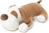 Niuniu Daddy 17.7" Brown Puppy Plush Toy Pillow - Kawaii Stuffed Animal for Kids, Toddlers & Teens, Soft Room Decor
