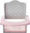 Doll High Chair for Baby Dolls - Olivia's Little World Wooden Play Furniture for 16" to 18" Dolls