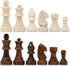 DA VINCI Staunton Wood Chess Pieces - 32 Chessmen with Storage Bag (2.5 Inch King)