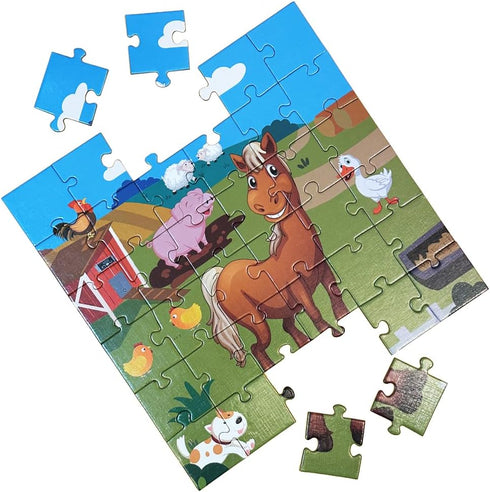 Floor Puzzle for Kids - Animal Jigsaw Large 36 Piece Horse Puzzle for Toddler Ages 3+, Educational Toys Gift