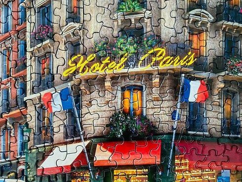 Majestic by Springbok - 1000 Piece Jigsaw Puzzle - Paris Street Life - Made in USA - Compact Box
