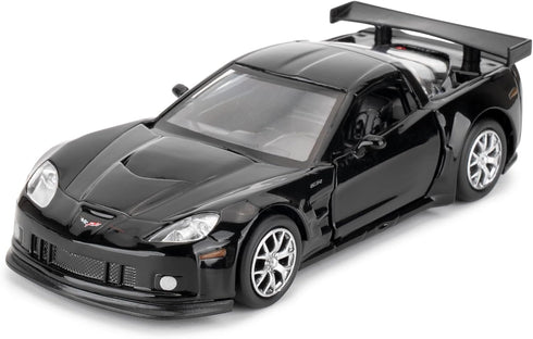 1/36 Die-cast Alloy Chevrolet Corvette C6R Model Car, Toy with Pullback Function, Gift for Boys and Girls