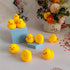 WYNAKESHU 10Pcs No Hole Yellow Rubber Ducks Bath Duck Toys for Toddlers Boys Girls,Mold Free Yellow Ducky in Bulk Mini