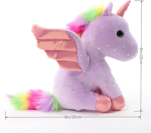 Sew Butiful 8 inch Set Unicorn Stuffed Animals, Cute Unicorn Gift Toys for Girls,Unicorns Birthday Gifts Soft Plush