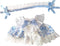 niannyyhouse 20cm Plush Doll Clothes - Blue Dress & Headwear for 8in Soft Stuffed Plush Toy Accessories