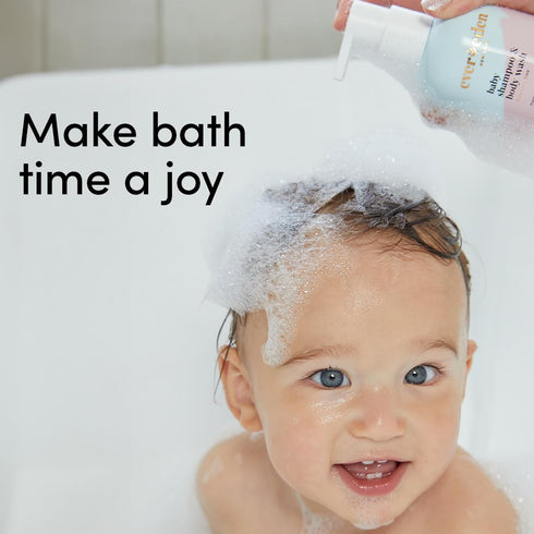 Evereden Baby Shampoo and Body Wash: 8.5 fl oz, Clean and Natural Baby Care, Non-Toxic