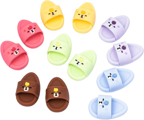 Summer 15 Sandals for Dolls - Blue Open-Toe Slippers, Cute Accessories for Photography, Display & Collectors Age Limit