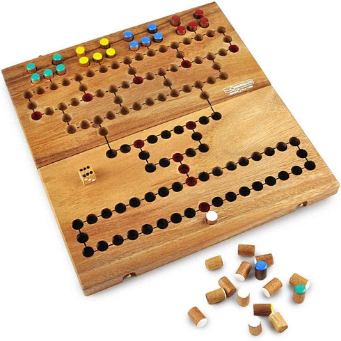 Logica Puzzles Malefiz - Barricade - Wooden Board Game, Strategy Game for 2-4 Players