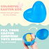3.15" 100PCS JOYIN Easter Eggs, Large Fillable Plastic Eggs Empty Colorful Bright Eggshells with Hinge for Easter Hunt