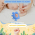 Anboor 2 Pack Baby Teething Toys,Silicone Teethers for Babies 0-6 Months Anti Dropping Hand Teether,Infant Baby Chew Toys for Teething Relief,Ideal thing for Newborn Soon-to-be Mothers (Pink&Blue)