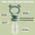 4 Pack Stylish Anti-Drop Baby Fruit Feeder & Breastmilk Popsicle Molds for Teething with Lids, The Perfect Food Feeder