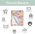 Summer Summer 50x60inch Fruits Preppy Baby Blankets for Girl Cute Tropical Fruit Stamp Soft Flannel Nursery Bed Blanket