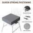 Toddler Booster Seat - Easy-to-Clean, Enhanced Comfort, Non-Slip, Travel-Friendly (Rock Gray)