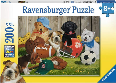 Ravensburger Let's Play Ball! 200-Piece Jigsaw Puzzle - Perfect for Kids, Unique Puzzle Pieces, Anti-Glare Surface