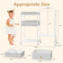 3in1 BBLIKE Diaper Caddy Organizer - Diaper Caddy & Rolling Diaper Cart with Kids Clothing Rack for Nursery and Baby