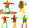 5 Pcs Funny Spring Wind-up Dancing Walking Robot Toy Playset for Kids, Robots Theme Party Activity Role Playing