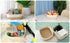 ABenkle Cotton Woven Rope Storage Basket, Decorative Cube Toy Bin with Handle for Dog Cat, Nursery Organizing, Empty